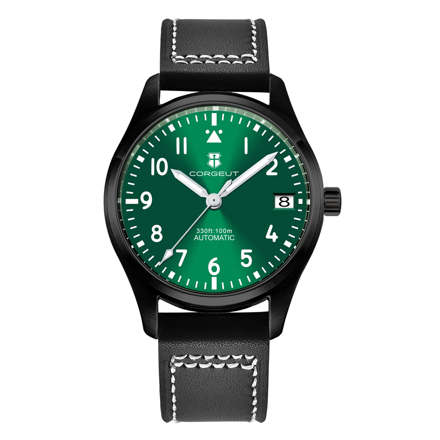 CORGEUT 36mm 39mm Sapphire Leather Strap Luminous 10 ATM Watch NH35 Movement Custom Logo Prince Automatic Men Mechanical Watches