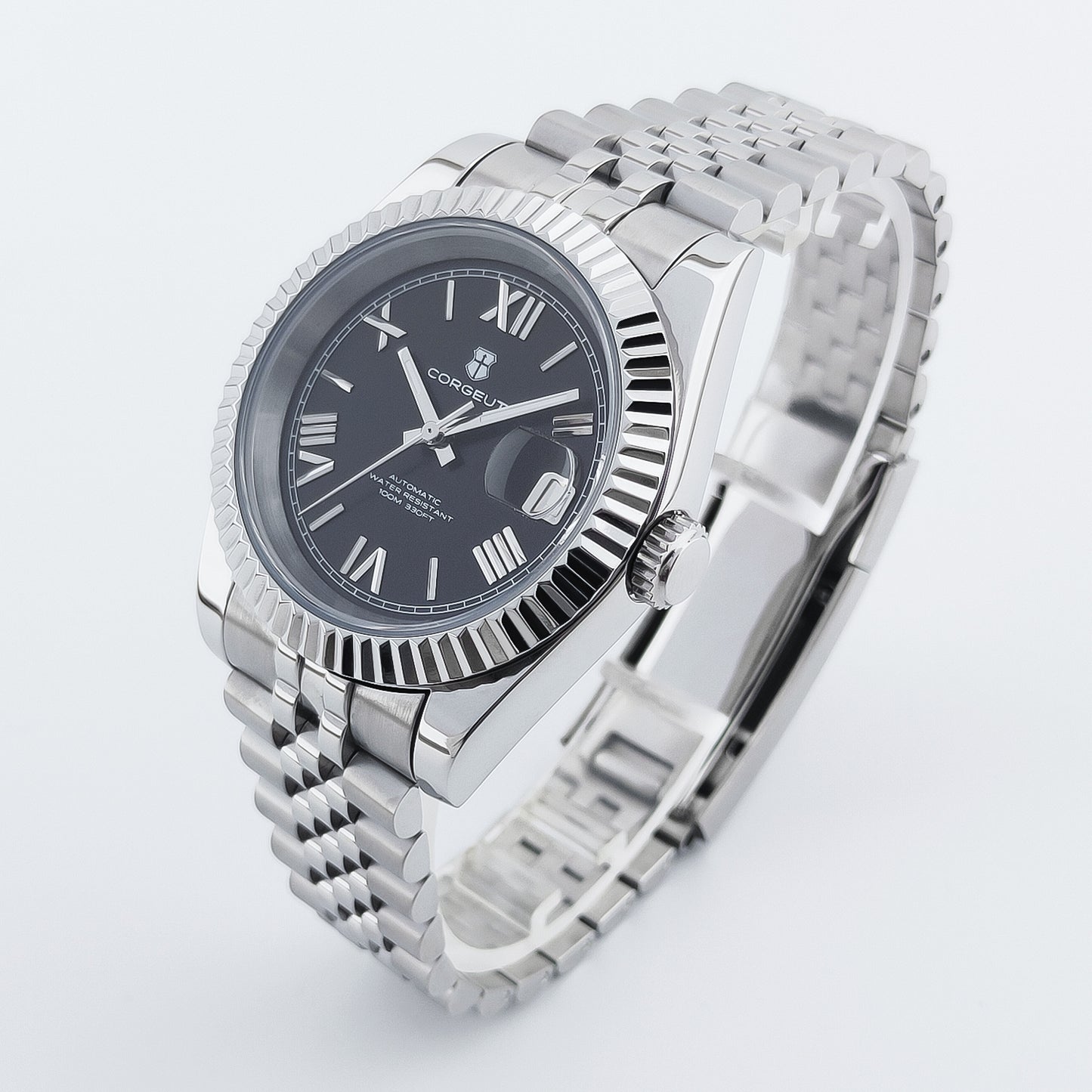 High Quality Corgeut Factory Dates Just 36mm 39mm Sapphire Glass Luminous Diver Automatic NH35 Movement Luxury Men Mechanical Watch