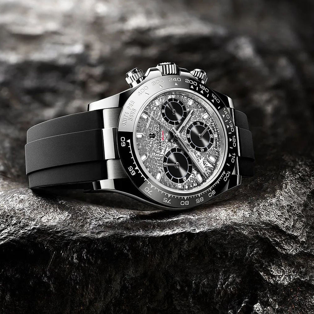 Corgeut Luxury Stainless Steel 40mm Daytona Luminous Hands VK63 Chronograph Men Wristwatch Quartz Watch