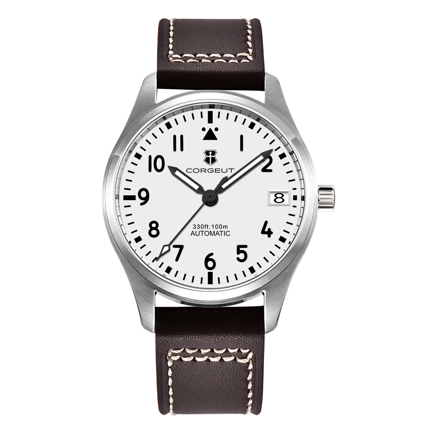 CORGEUT 36mm 39mm Sapphire Leather Strap Luminous 10 ATM Watch NH35 Movement Custom Logo Prince Automatic Men Mechanical Watches