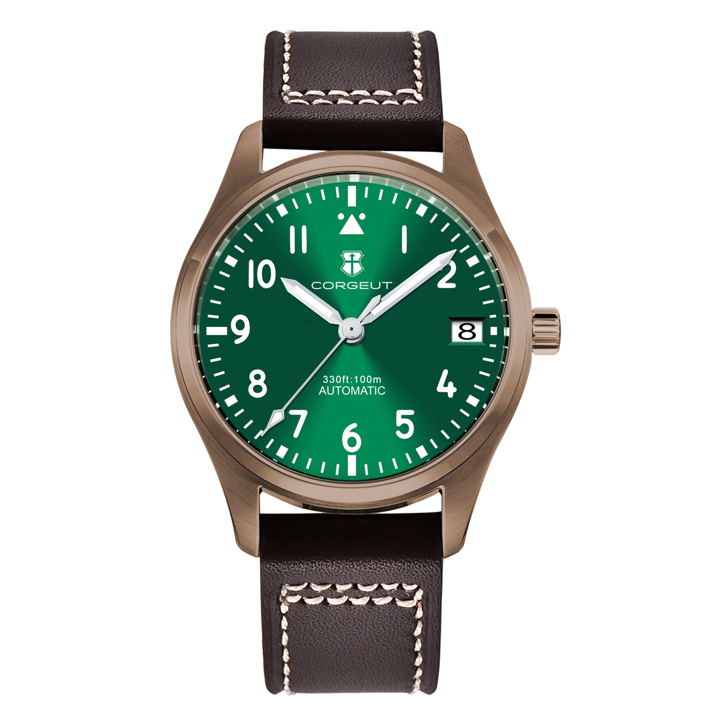 CORGEUT 36mm 39mm Sapphire Leather Strap Luminous 10 ATM Watch NH35 Movement Custom Logo Prince Automatic Men Mechanical Watches