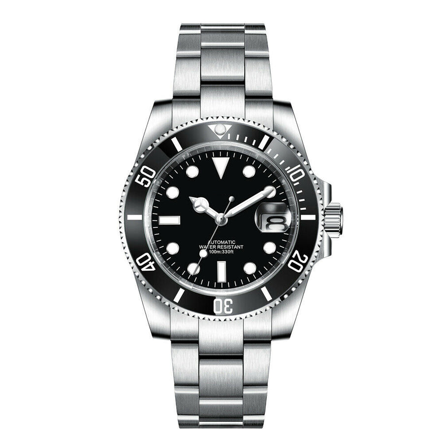 Custom watches Luxury Sapphire MIYOTA/NH35 Automatic Wristwatch Mechanical Mens Watch Sterile Dial Ceramic 10Bar Lume Male Clock