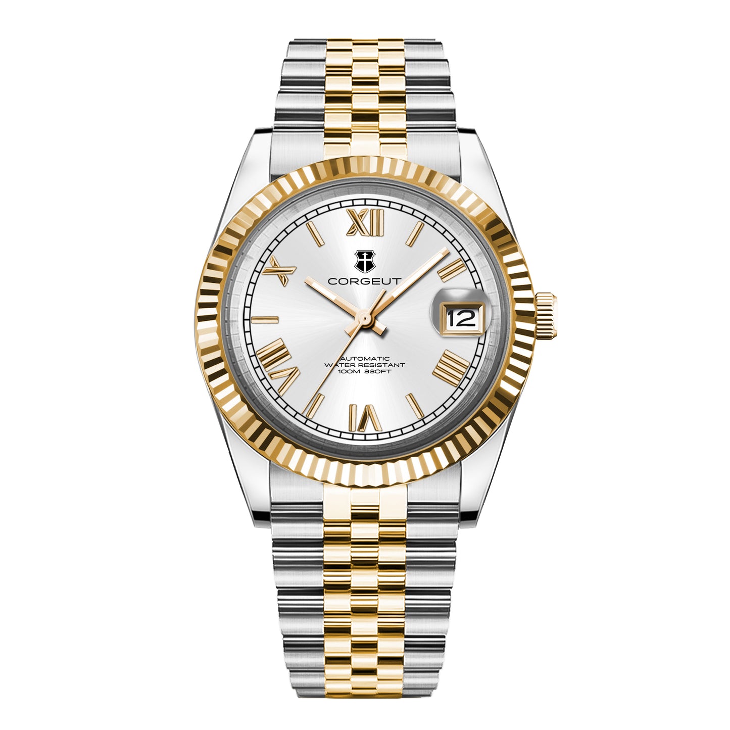 High Quality Corgeut Factory Dates Just 36mm 39mm Sapphire Glass Luminous Diver Automatic NH35 Movement Luxury Men Mechanical Watch