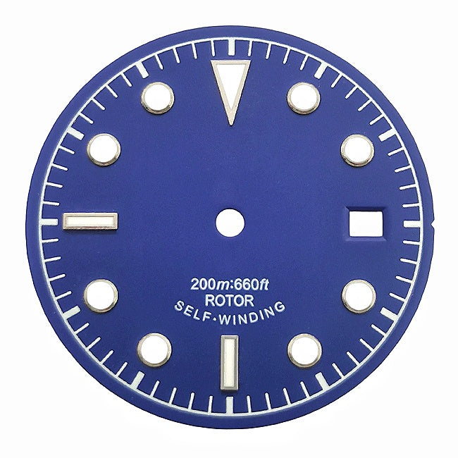 Vintage Diver Watch Dial with Baton and Dot Indices for 8215 & NH35