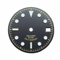 Field Watch Dial with Mixed Arabic and Baton Indices for NH35 & NH34
