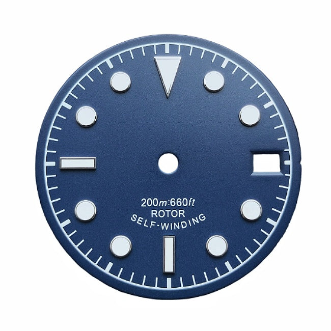 Field Watch Dial with Mixed Arabic and Baton Indices for NH35 & NH34