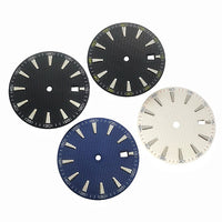 Sunray Dress Watch Dial with Applied Baton Indices for NH35 & 8215