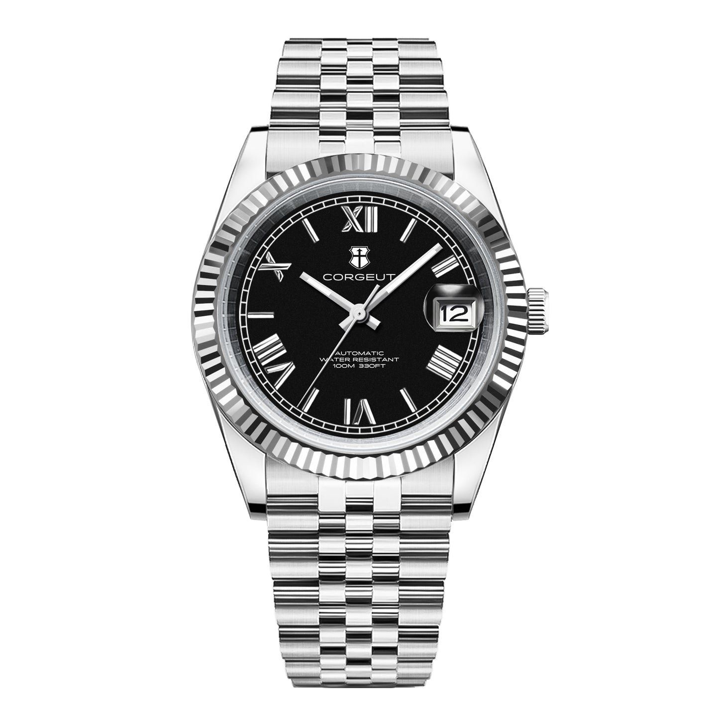 High Quality Corgeut Factory Dates Just 36mm 39mm Sapphire Glass Luminous Diver Automatic NH35 Movement Luxury Men Mechanical Watch