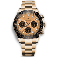 Corgeut Luxury Stainless Steel VK63 40mm Day Tona Luminous Hands Chronograph Men Custom Own Logo Wristwatch Quartz Watch