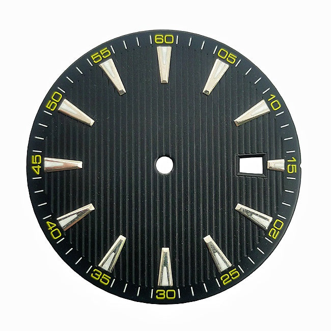 Sunray Dress Watch Dial with Applied Baton Indices for NH35 & 8215