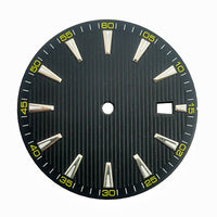 Sunray Dress Watch Dial with Applied Baton Indices for NH35 & 8215