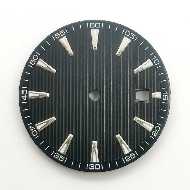 Sunray Dress Watch Dial with Applied Baton Indices for NH35 & 8215