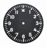 Vintage Field Watch Dial with Arabic Numerals and Custom Logo Option for 8215 & NH35