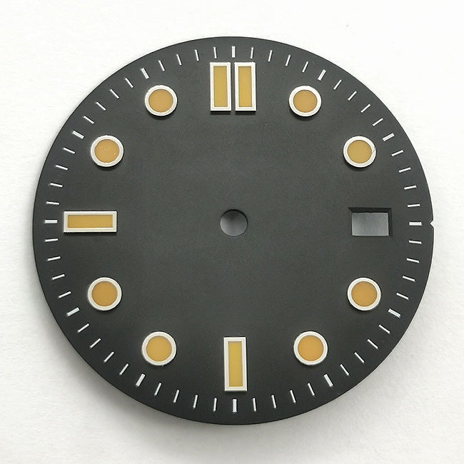 Vintage Diver Dial with Arabic Numerals and Baton Indices for 8215 & NH35