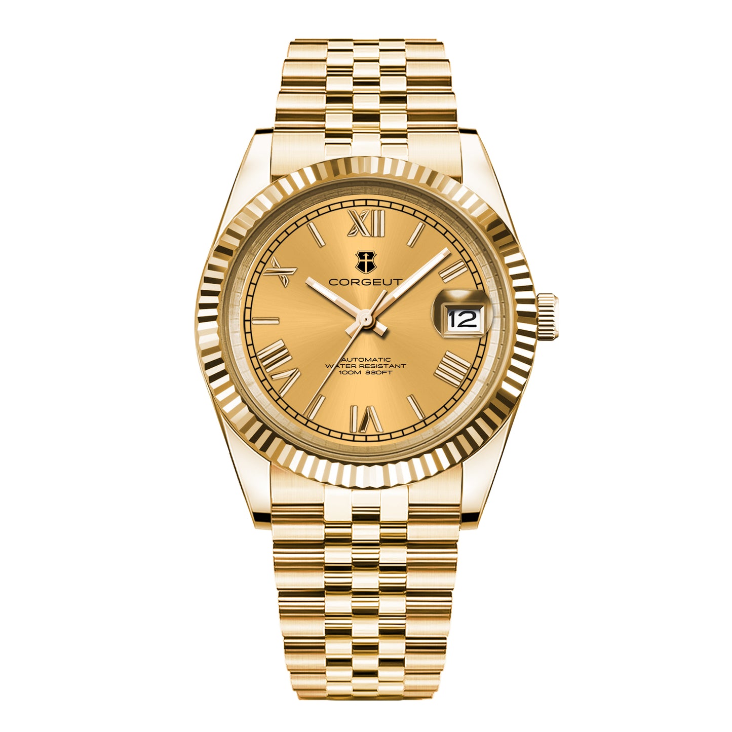 High Quality Corgeut Factory Dates Just 36mm 39mm Sapphire Glass Luminous Diver Automatic NH35 Movement Luxury Men Mechanical Watch