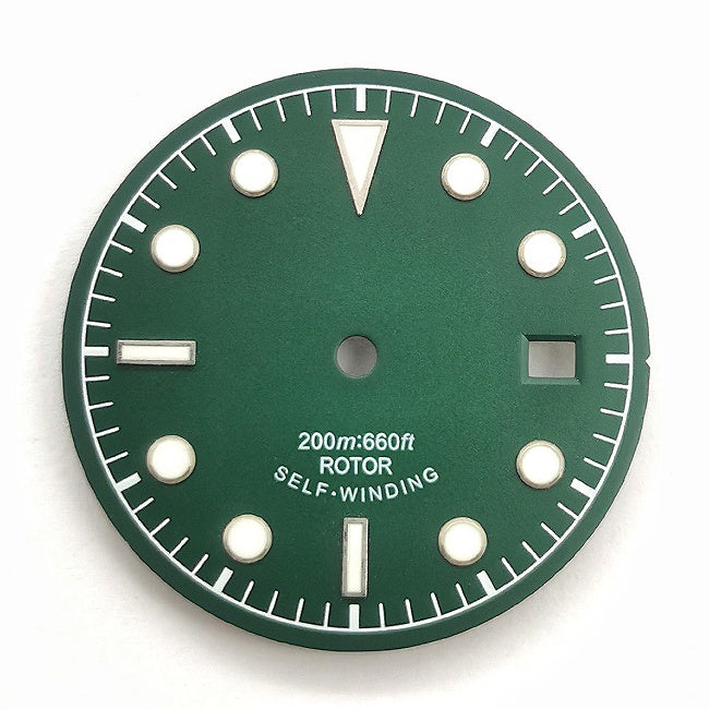 Vintage Diver Watch Dial with Baton and Dot Indices for 8215 & NH35