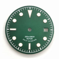 Vintage Diver Watch Dial with Baton and Dot Indices for 8215 & NH35