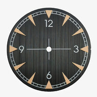 Black pinstripe pilot watch dial