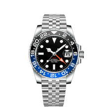 Corgeut 6001G Black PVD Silver Nails Matte Leather Automatic Watch
