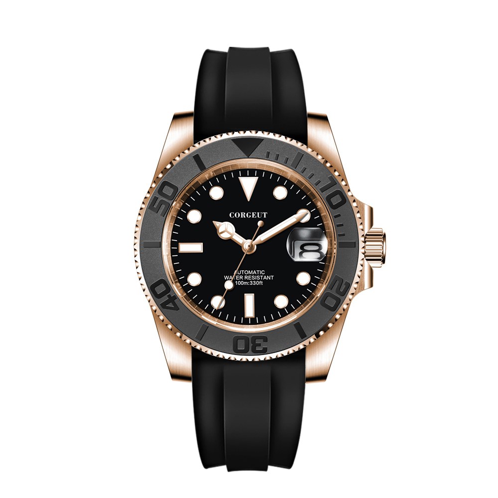 Corgeut 6001G Rubber Automatic Watch - view 12