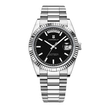 Corgeut 6002L Gold Fluted Bezel Gold Nails President Automatic Watch