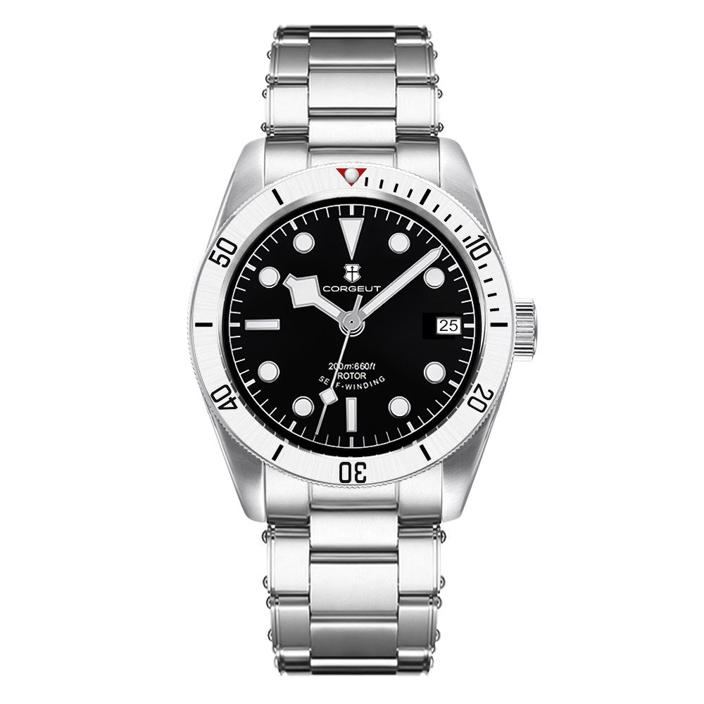 Corgeut 6003 GMT Diver Automatic Watch - front view