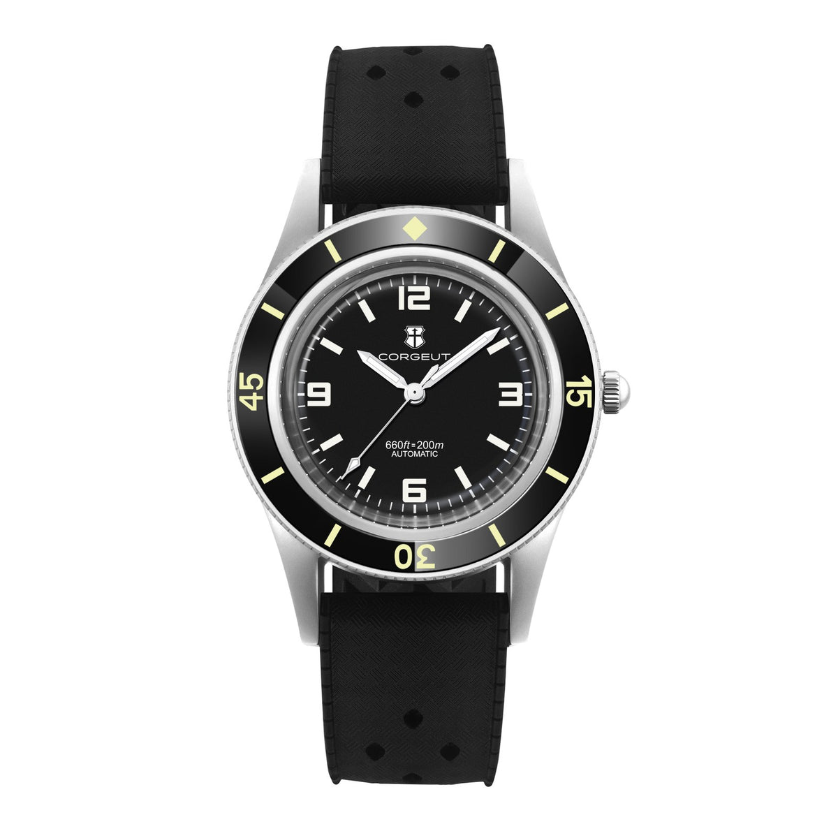 Corgeut 6007 Diver Automatic Watch - front view