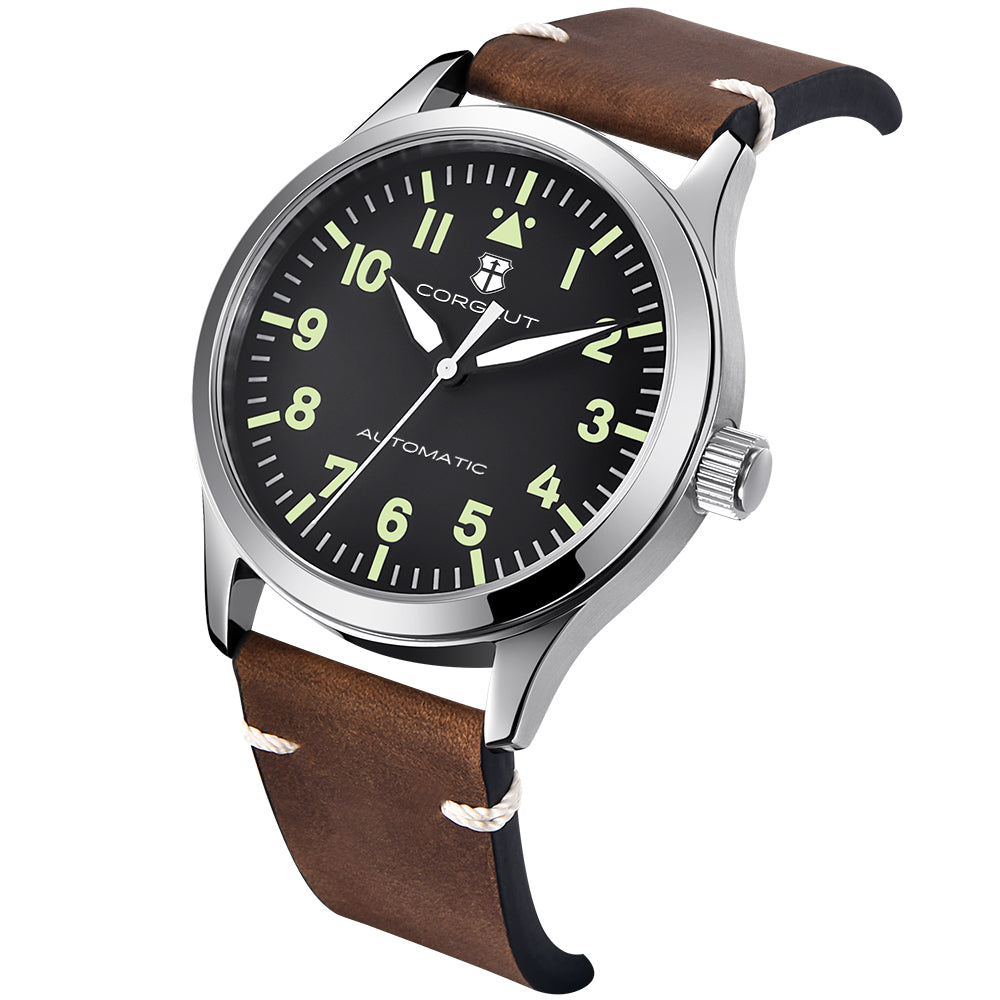 Corgeut 6011 Leather Automatic Watch