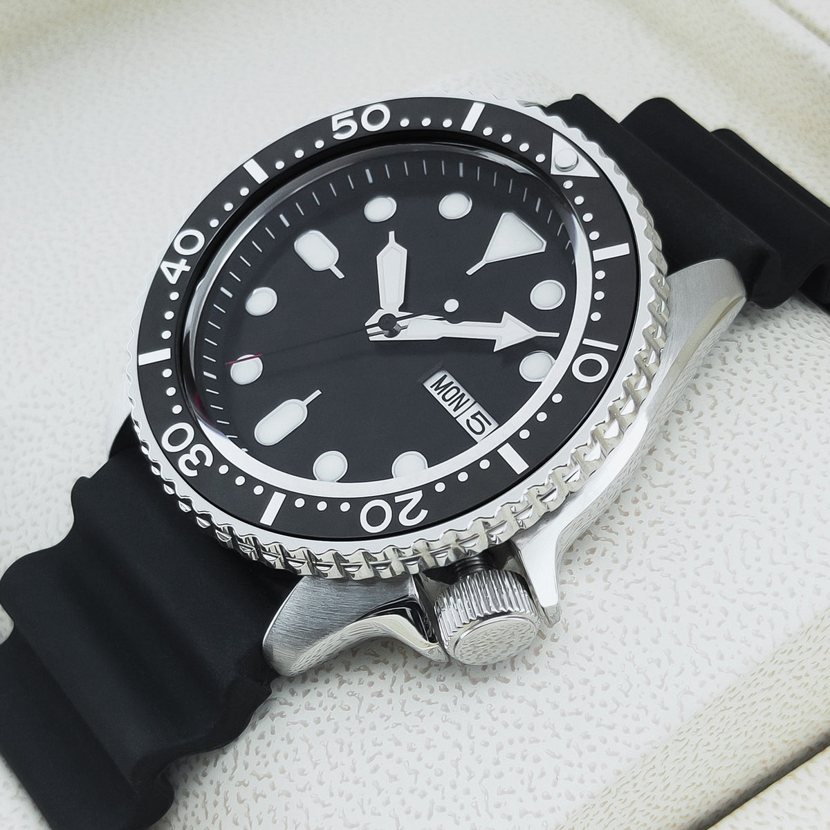 Corgeut 6012G Steel Steel Bracelet Automatic Watch