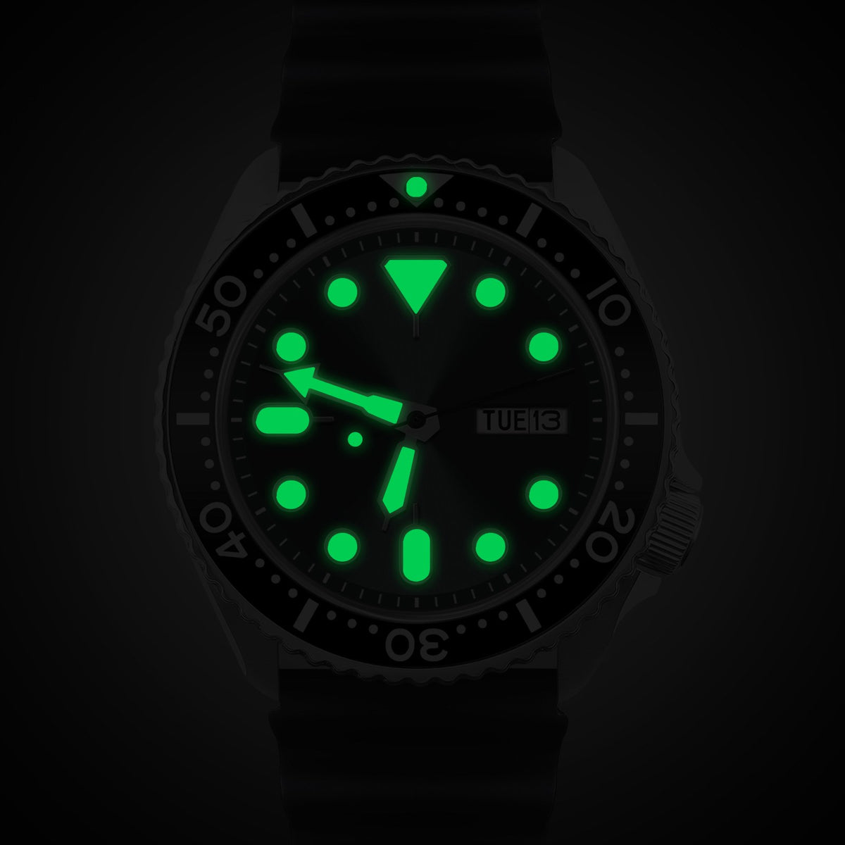 Corgeut 6012G Steel Steel Bracelet Automatic Watch
