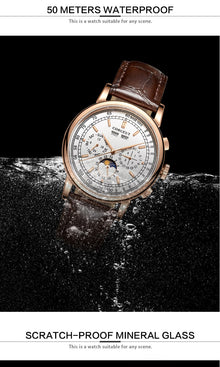 Corgeut 6016 Multifunction Automatic Watch - view 17