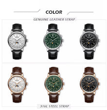 Corgeut 6016 Multifunction Automatic Watch - view 8