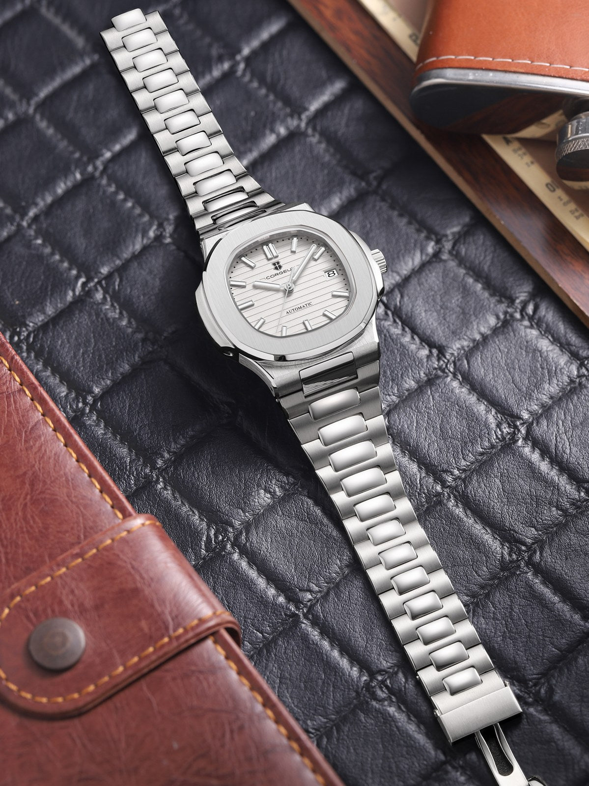 Corgeut 6017 Slim Diver Automatic Watch - view 14
