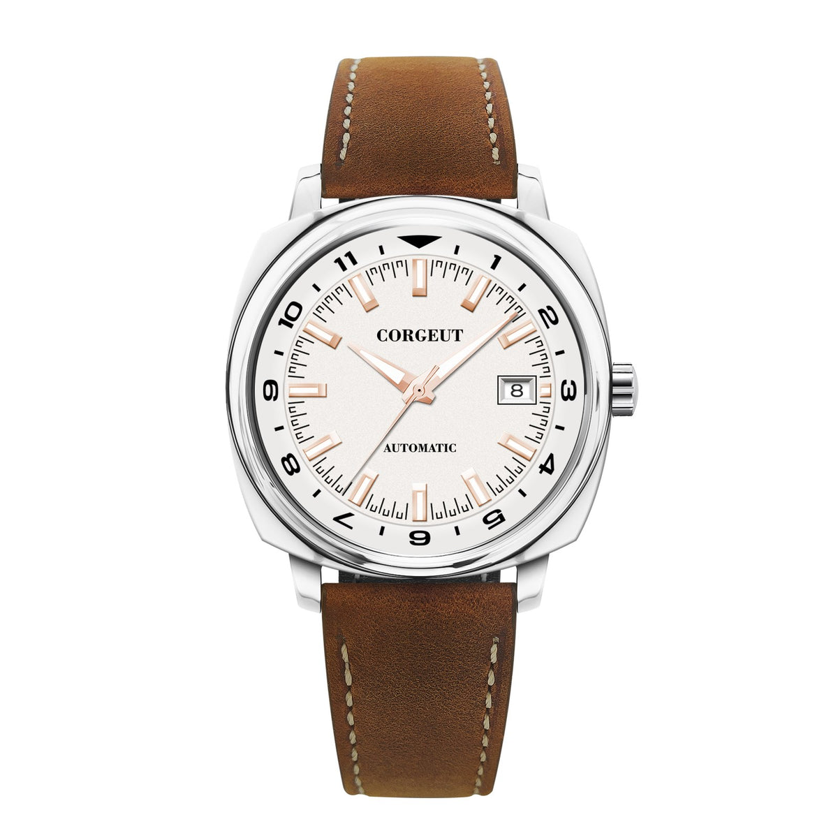 Corgeut 6019 Cushion Automatic Watch - front view