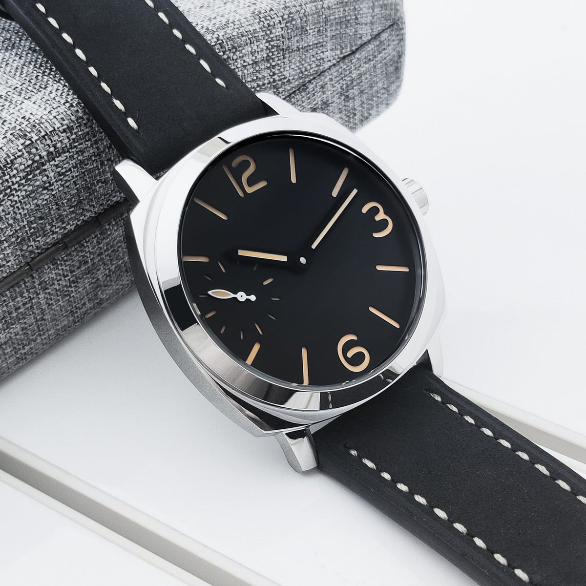 Corgeut 6029 Cushion Small Seconds Hand-Wound Mechanical Watch - view 15