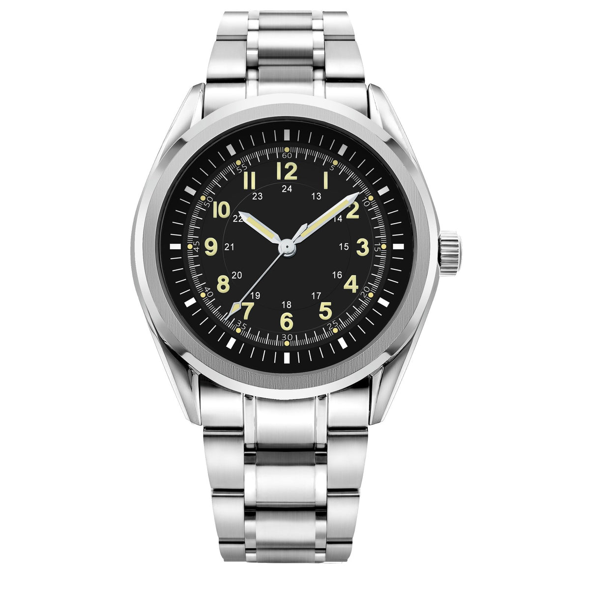 Corgeut 6031 GMT Pilot Automatic Watch - front view