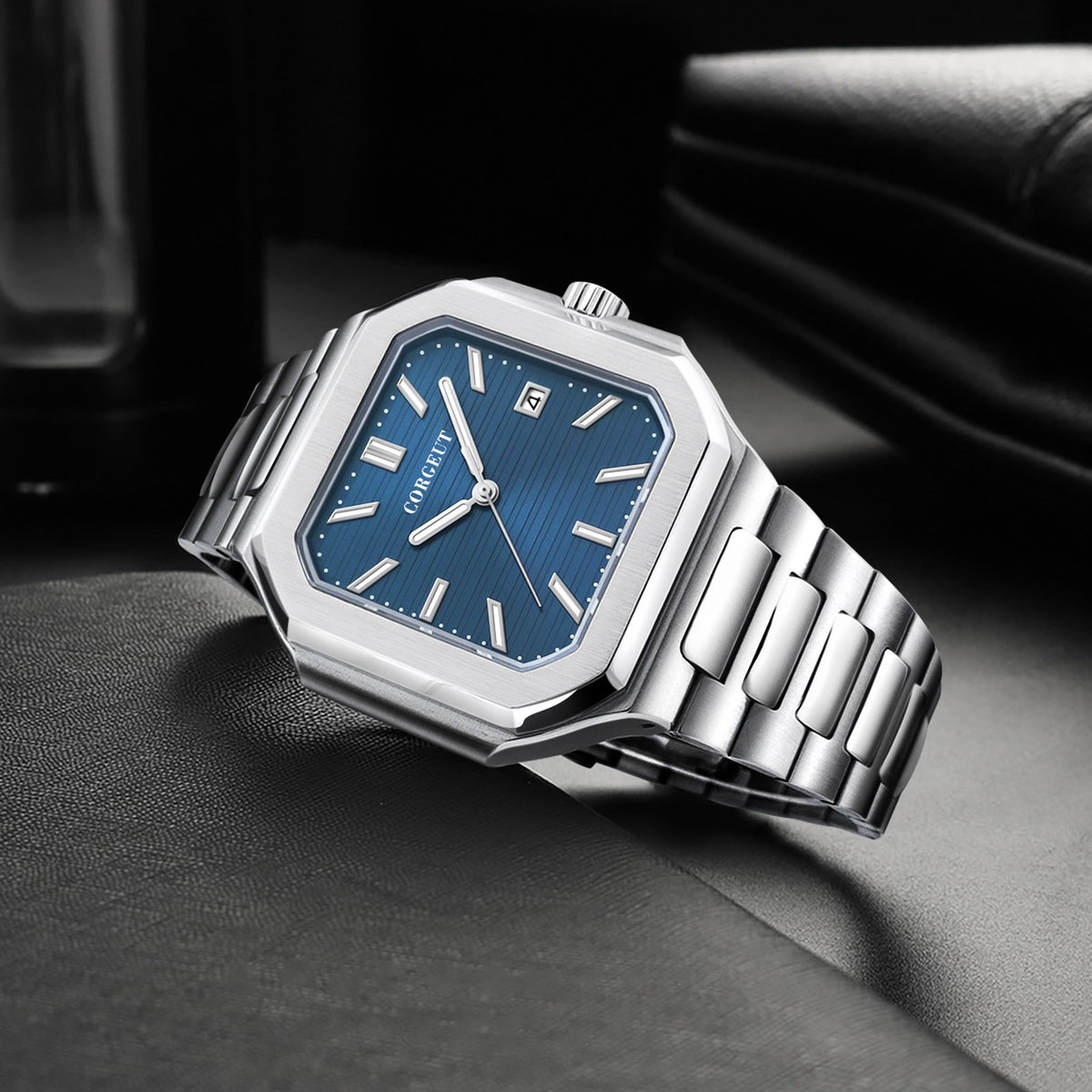 Corgeut 6032 Square Automatic Watch - view 14