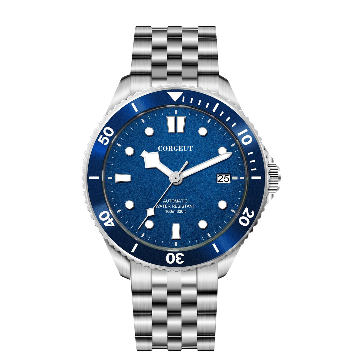 Corgeut 6663 Diver Automatic Watch - front view