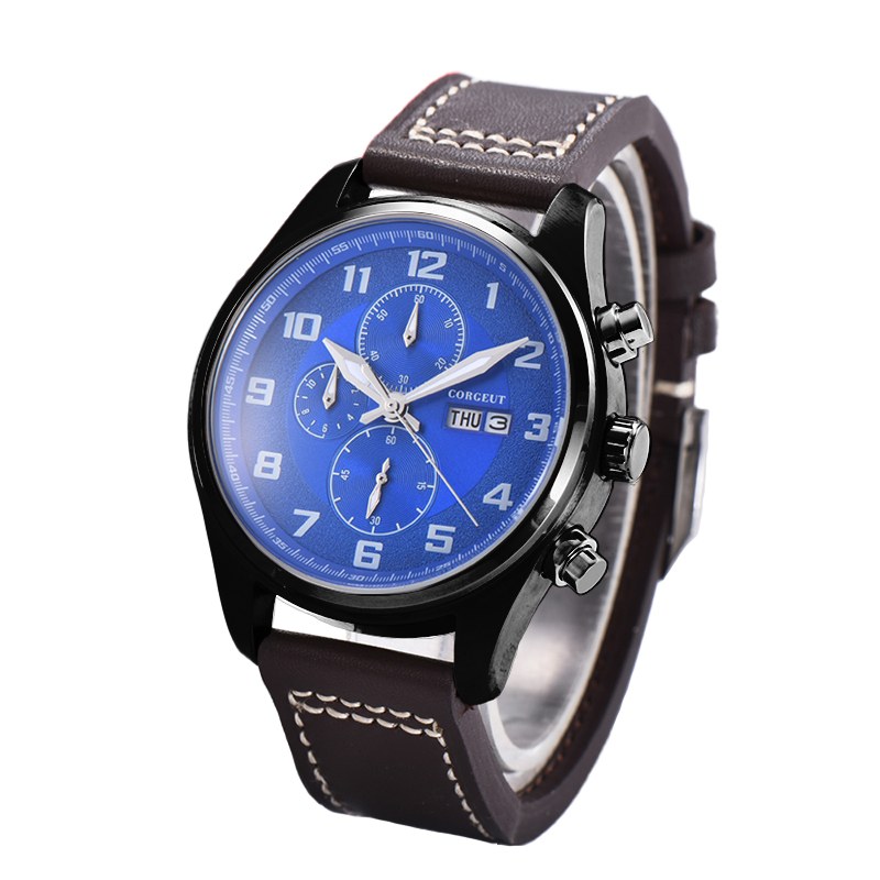 Corgeut 9003 Chronograph Quartz Watch - view 17