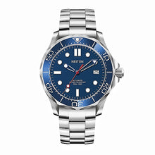 Lifestyle shot of a vintage-style dive watch strap