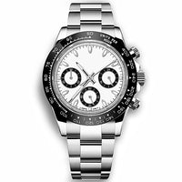 Quartz watch with a white dial