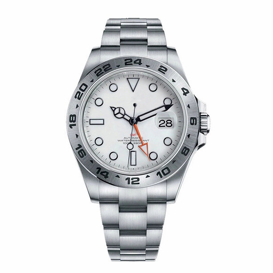 Corgeut 6001G Steel Steel Bracelet Automatic Watch