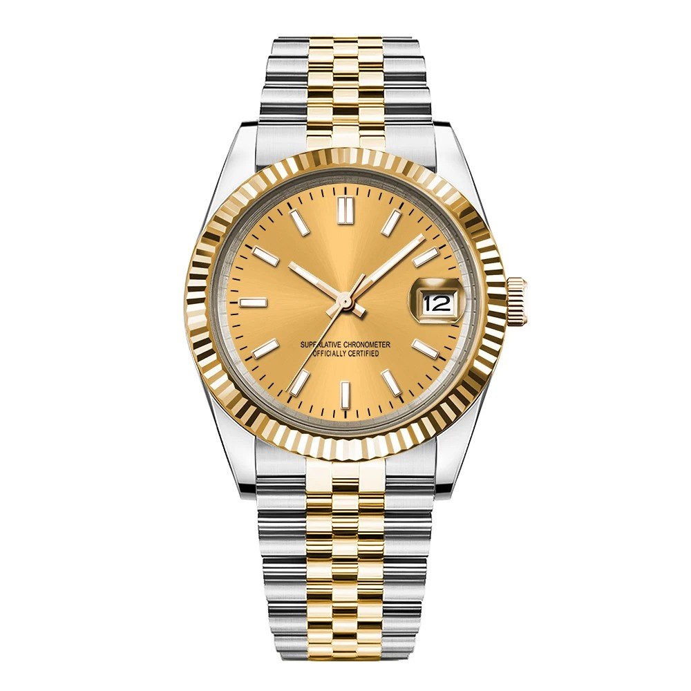 Corgeut 6002G Leather Automatic Watch