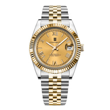 Corgeut 6002L Fluted Leather Automatic Watch