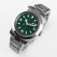 Corgeut 6002L Steel Slanted Bezel Matte Leather Automatic