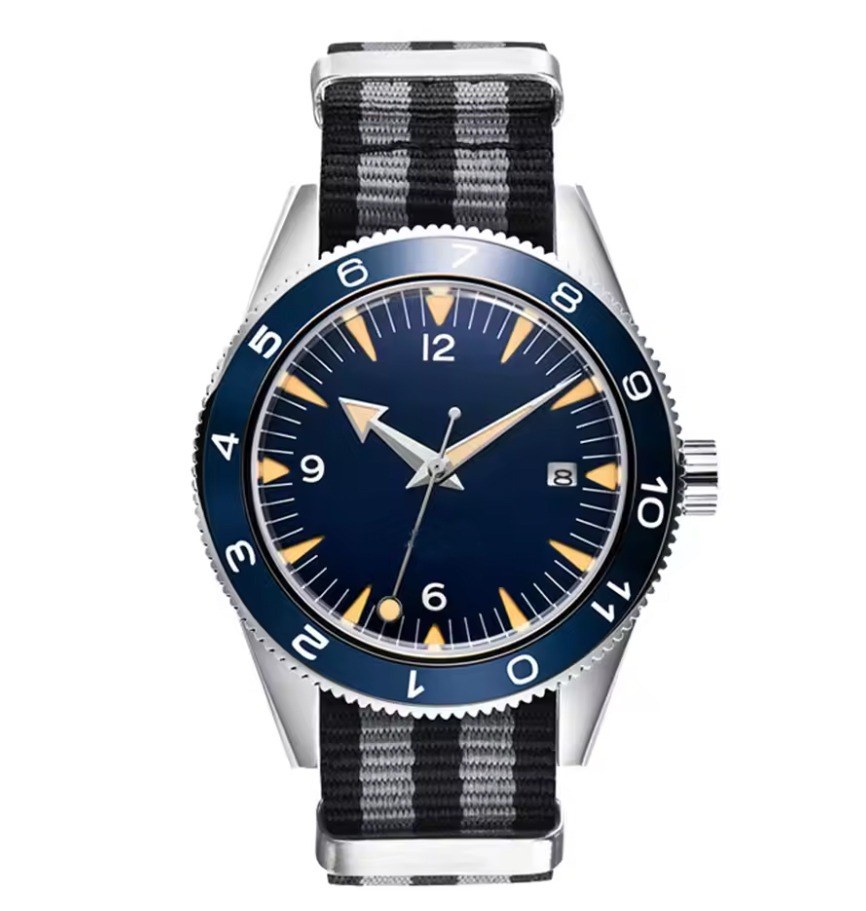 Corgeut 6013 Steel Blue Bezel Nylon Automatic