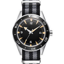 Corgeut 6013 Steel Black Bezel Nylon Automatic