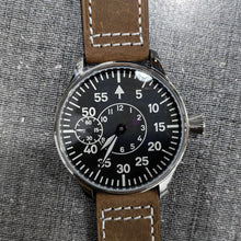 Corgeut 6023 Steel Leather Hand-Wound Watch