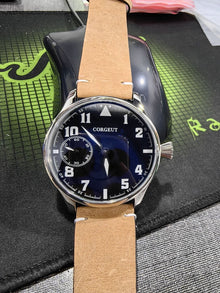 Corgeut 6023 Steel Leather Hand-Wound
