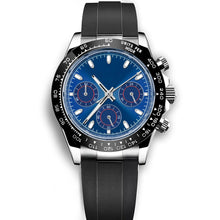 Corgeut 9002 Steel Black Bezel Rubber Quartz Watch
